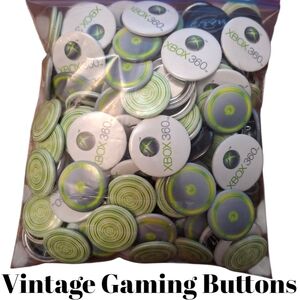 Large Collection - Approx 150 - Promotional Vintage Gaming Buttons - 4 Styles